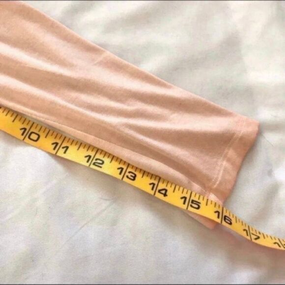 American Eagle Soft & Sexy Ballet Top Tee Peach Criss Cross Back Sz Small EUC - Picture 6 of 7